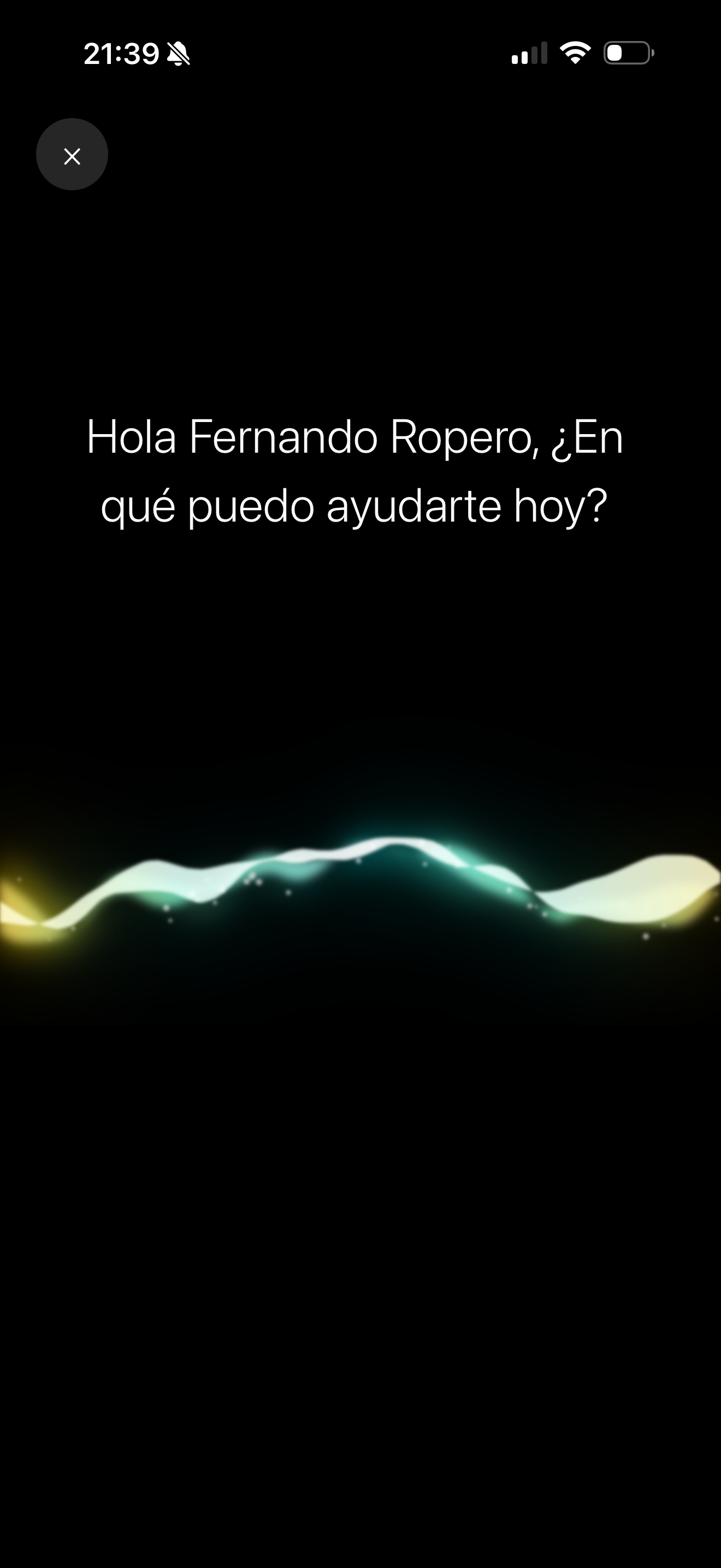 Pantalla de Splittier añadiendo un gasto por voz con IA